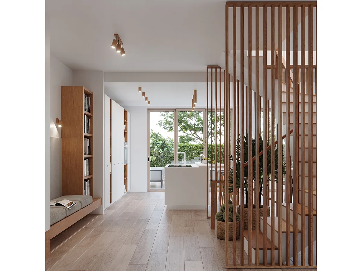 Appliques Xenor scandinave en bois - 1 sources lumineuses 4000K - L.8 x H.17,5 cm - chêne