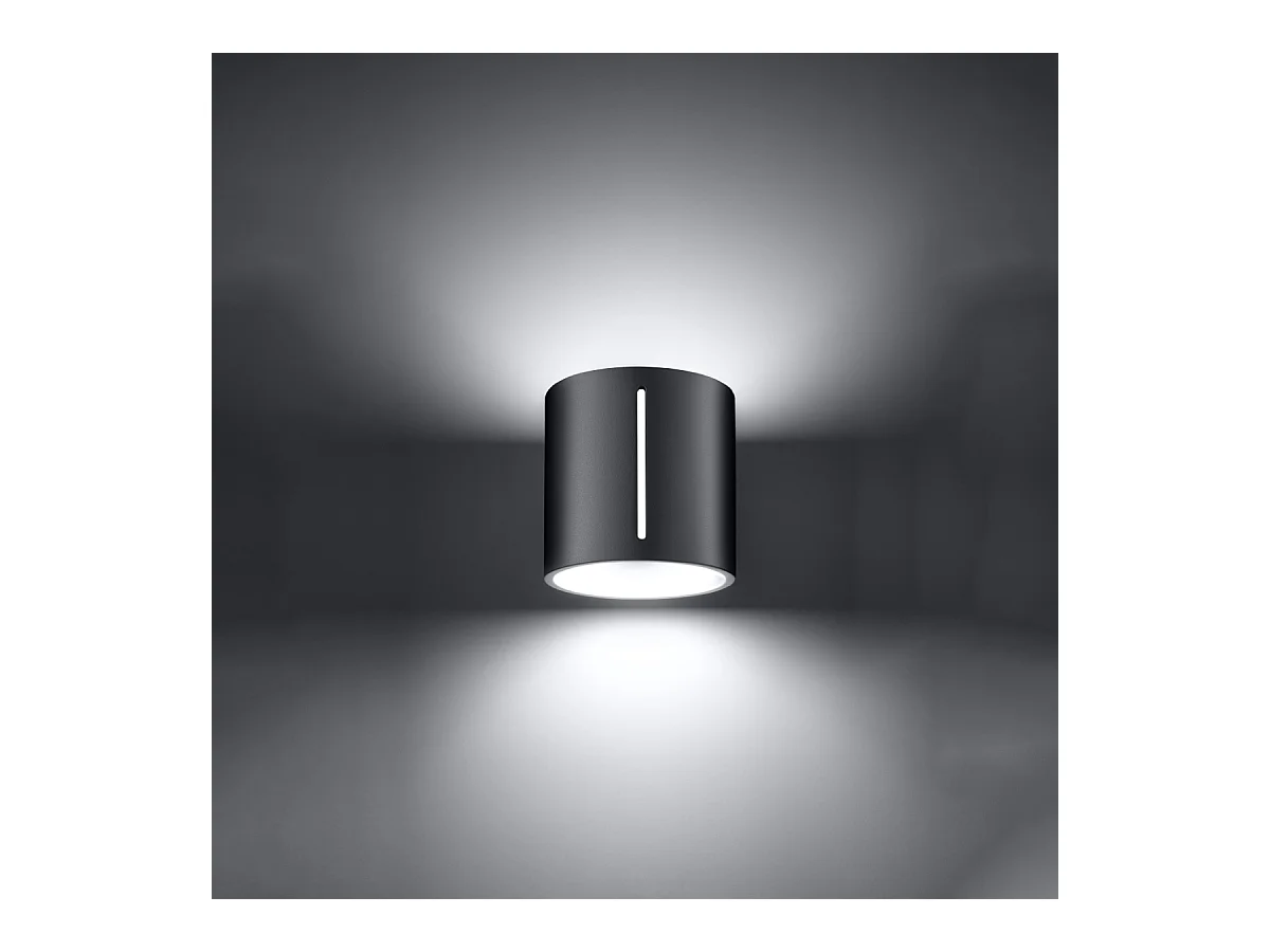 Wandlampen Brich modern van  - 1 lichtbronnen 3000K - L.10 x H.10 cm - grijs