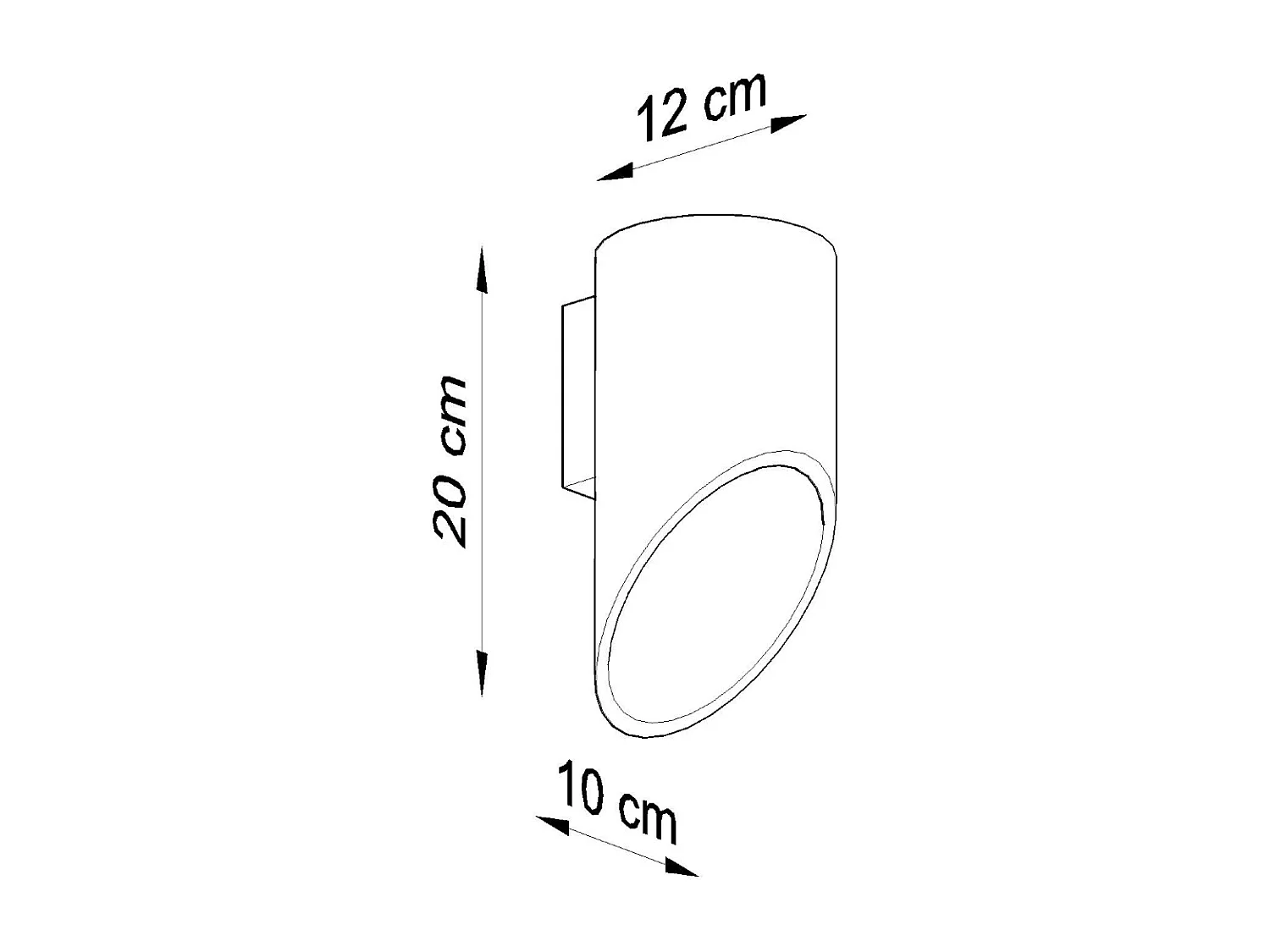 Appliques Zitiex moderne en aluminium - 1 sources lumineuses 3000K - L.10 x H.20 cm - blanc