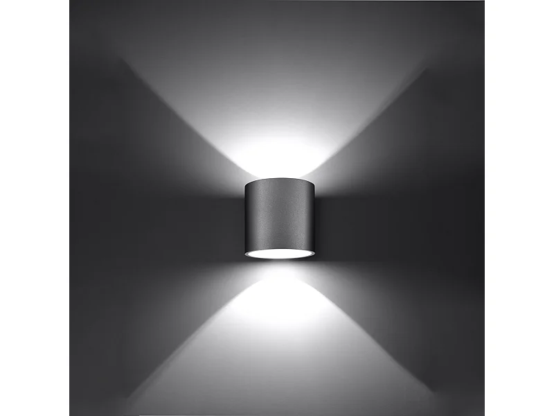 Wandlampen Celeris modern aus  Aluminium - 1 lichtquellen 3000K - L.10 x H. cm - grau