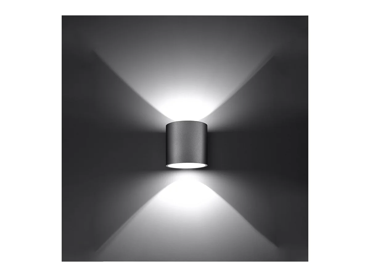 Wandlampen Celeris modern aus  Aluminium - 1 lichtquellen 3000K - L.10 x H. cm - grau