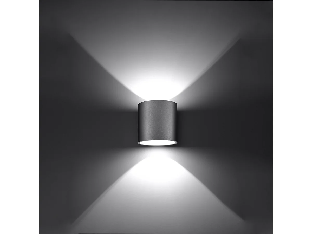 Appliques Celeris moderne en aluminium - 1 sources lumineuses 3000K - L.10 x H.10 cm - gris