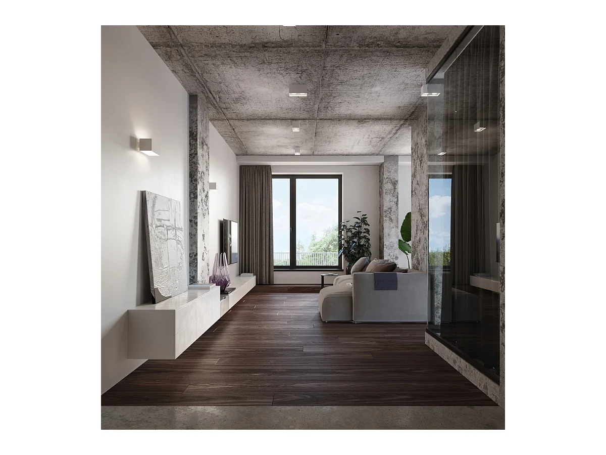 Lampade da parete Quadx maxi moderno di alluminio - 2 sorgenti luminose 4000K - L.20 x A.10 cm - bianco