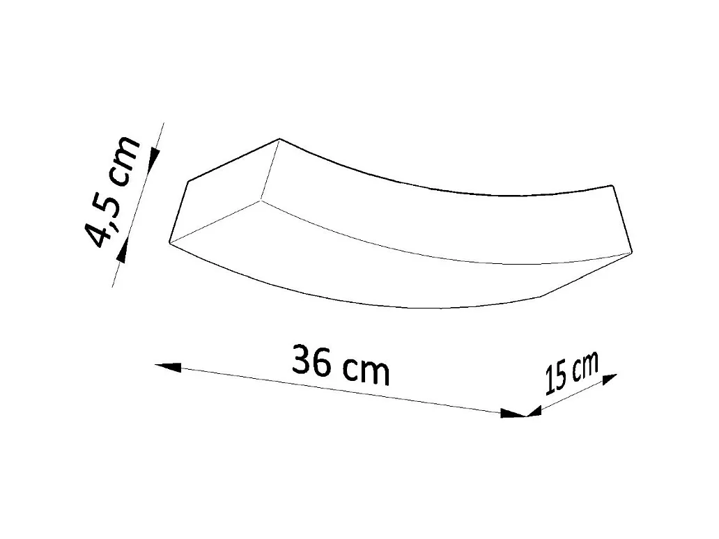 Lampade da parete Shira moderno di ceramica - 2 sorgenti luminose 3000K - L.36 x A.4,5 cm - bianco