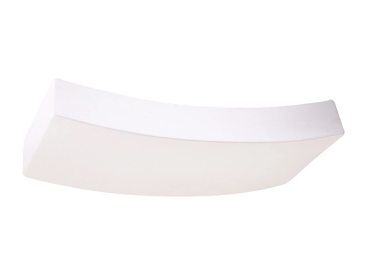 Appliques Shira moderne en céramique - 2 sources lumineuses 3000K - L.36 x H.4,5 cm - blanc