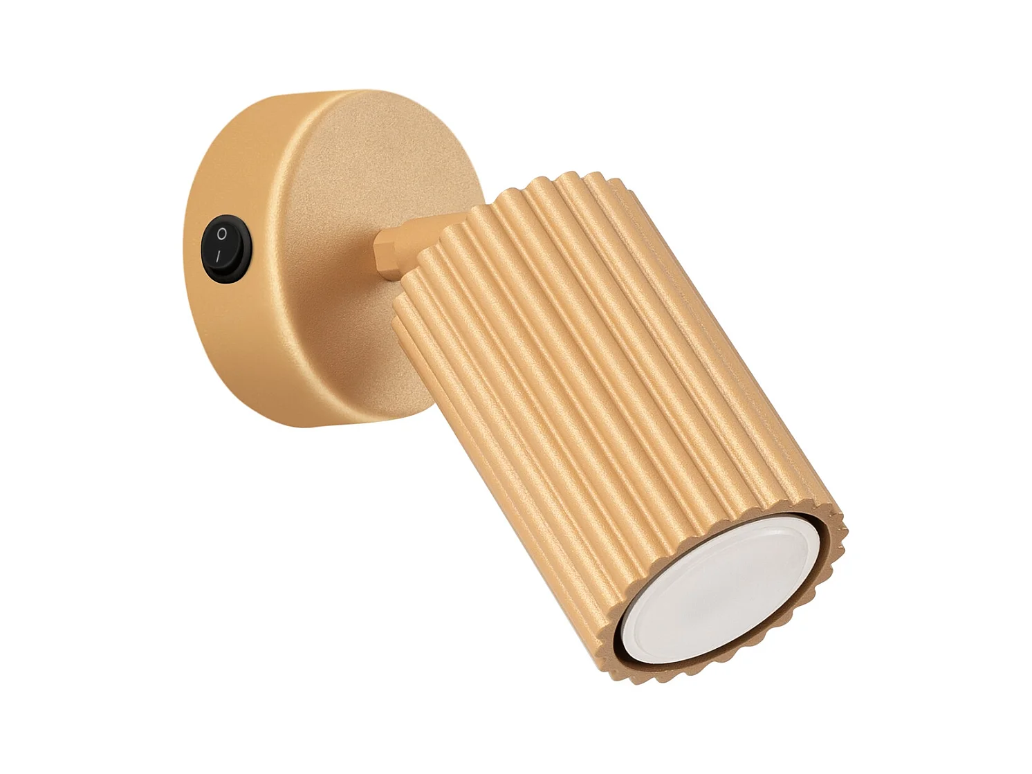 Applique Gloow minimaliste en aluminium - 1 sources lumineuses 4000K - L.8 x H.16 cm - doré