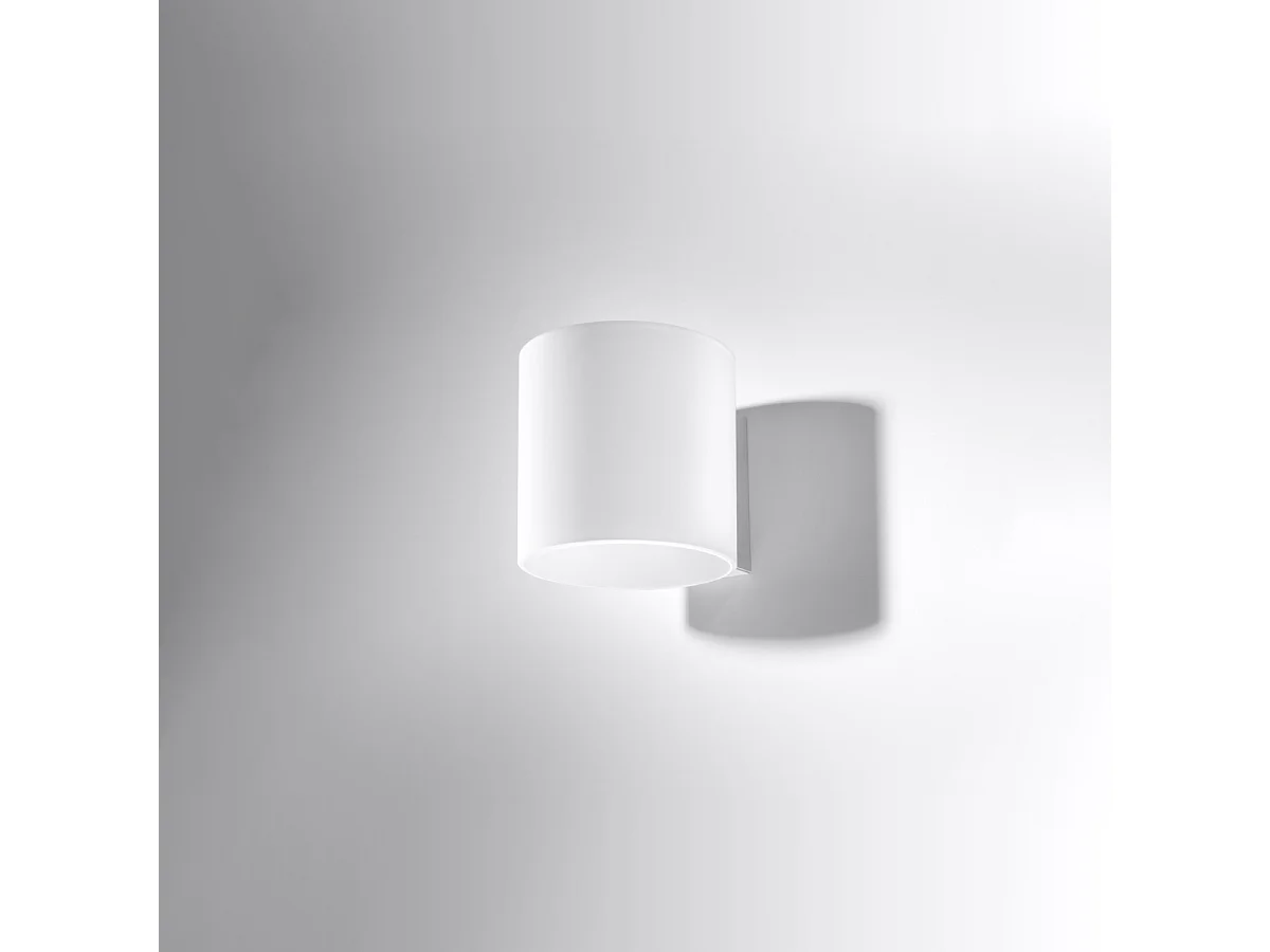 Appliques Novici moderne en verre - 1 sources lumineuses 3000K - L.10 x H.10 cm - blanc