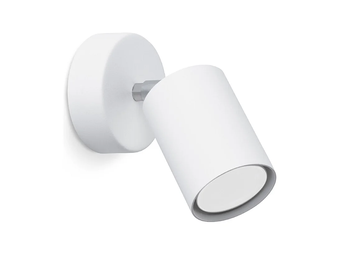 Wandlampen Torim minimalistisch aus  Stahl - 1 lichtquellen 4000K - L.8 x H. cm - Weiß