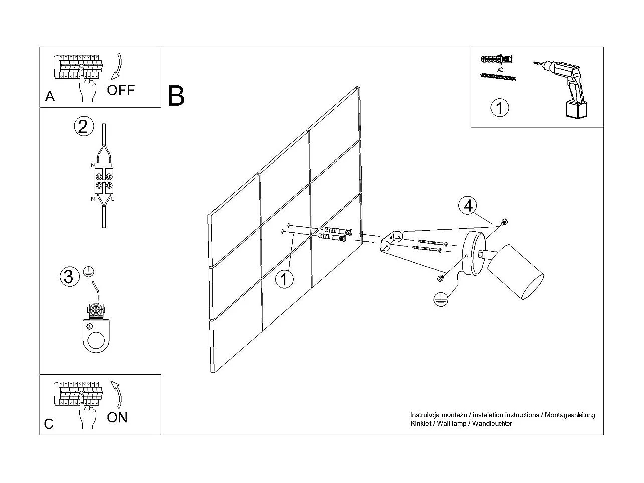 Appliques Torim minimaliste en acier - 1 sources lumineuses 4000K - L.8 x H.18,5 cm - blanc