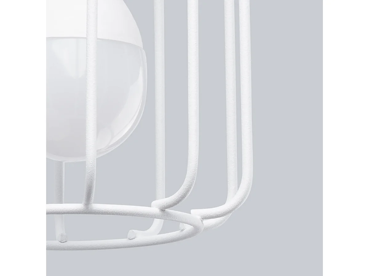 Appliques Celubi moderne en acier - 1 sources lumineuses 3000K - L.14 x H.18 cm - blanc