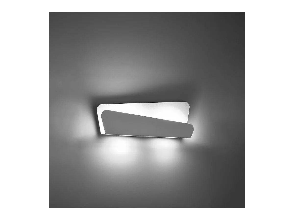 Wandlampen Lumivea modern aus  Stahl - 2 lichtquellen 4000K - L.40 x H. cm - Weiß