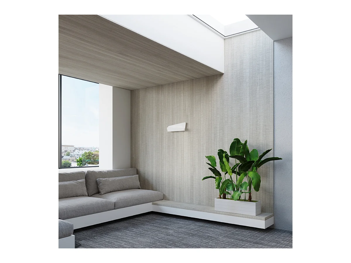 Wandlampen Lumivea modern aus  Stahl - 2 lichtquellen 4000K - L.40 x H. cm - Weiß