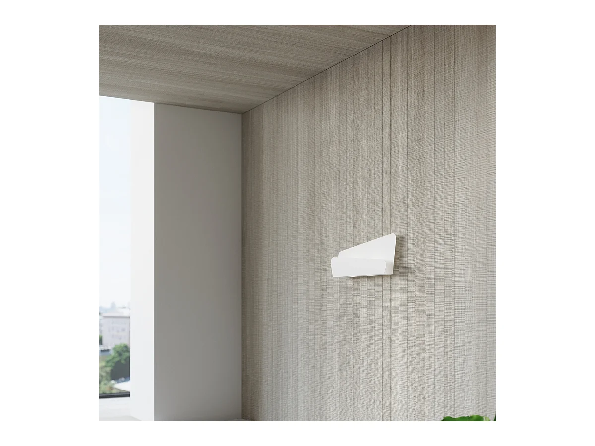 Wandlampen Lumivea modern aus  Stahl - 2 lichtquellen 4000K - L.40 x H. cm - Weiß