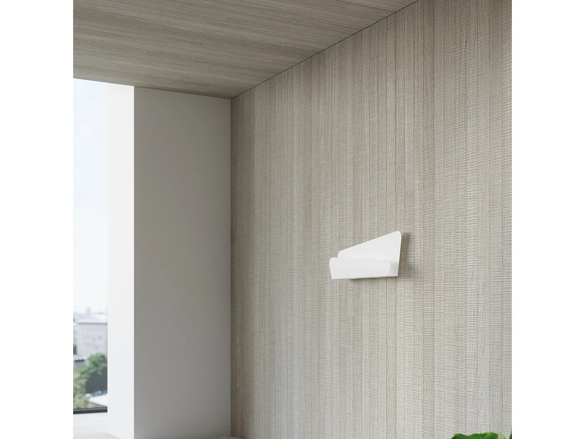 Appliques Lumivea moderne en acier - 2 sources lumineuses 4000K - L.40 x H.15 cm - blanc