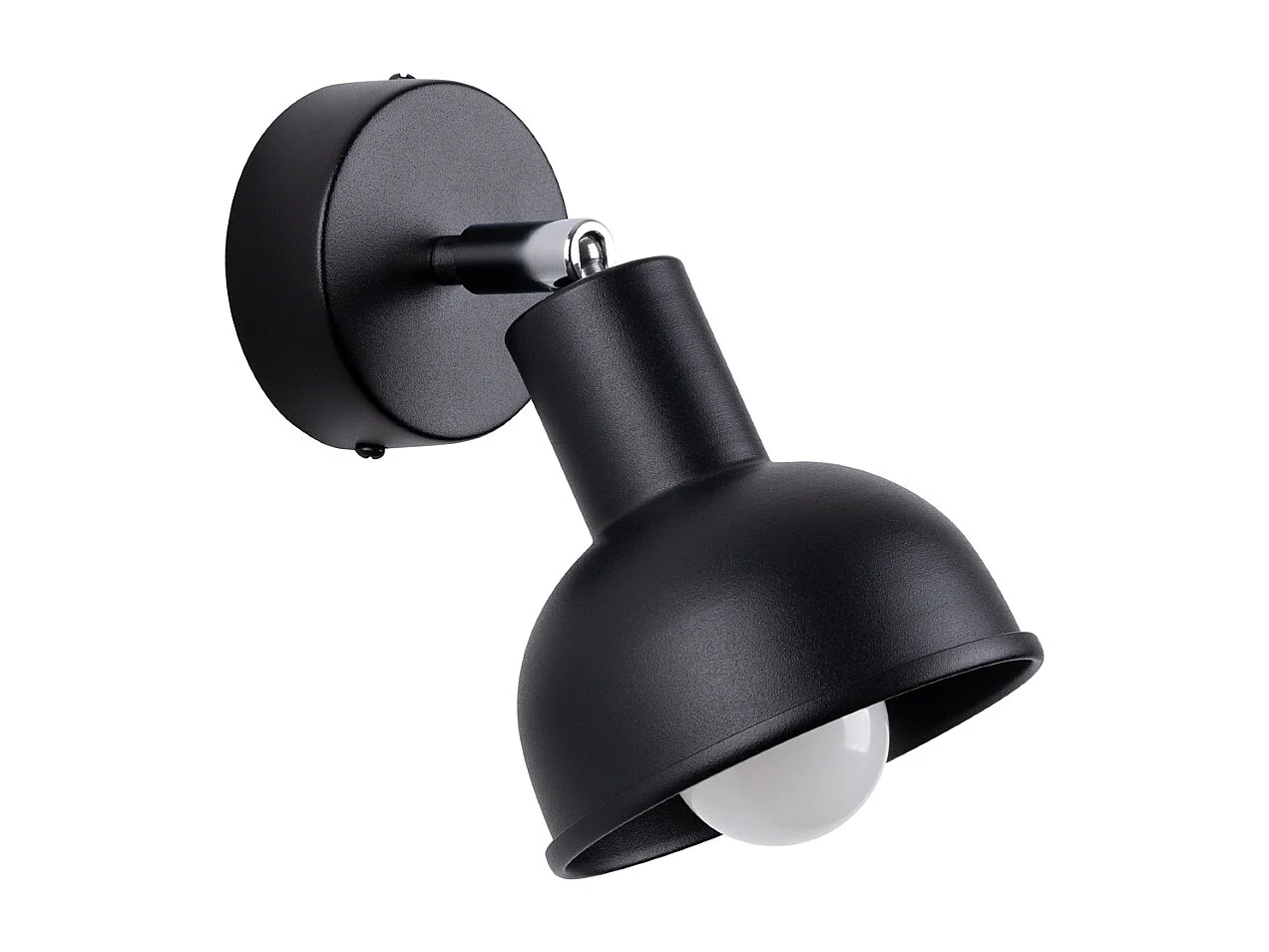 Appliques Zenda grenier en acier - 1 sources lumineuses 3000K - L.19 x H.17 cm - noir