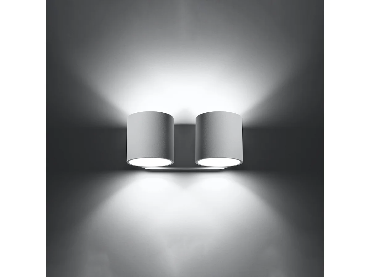 Wandlampen Celeris modern van  - 2 lichtbronnen 3000K - L.26 x H.10 cm - wit