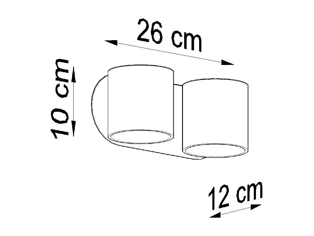 Appliques Celeris moderne en aluminium - 2 sources lumineuses 3000K - L.26 x H.10 cm - blanc