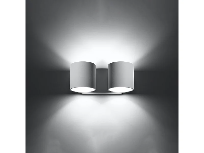 Wandlampen Celeris modern van  - 2 lichtbronnen 3000K - L.26 x H.10 cm - wit