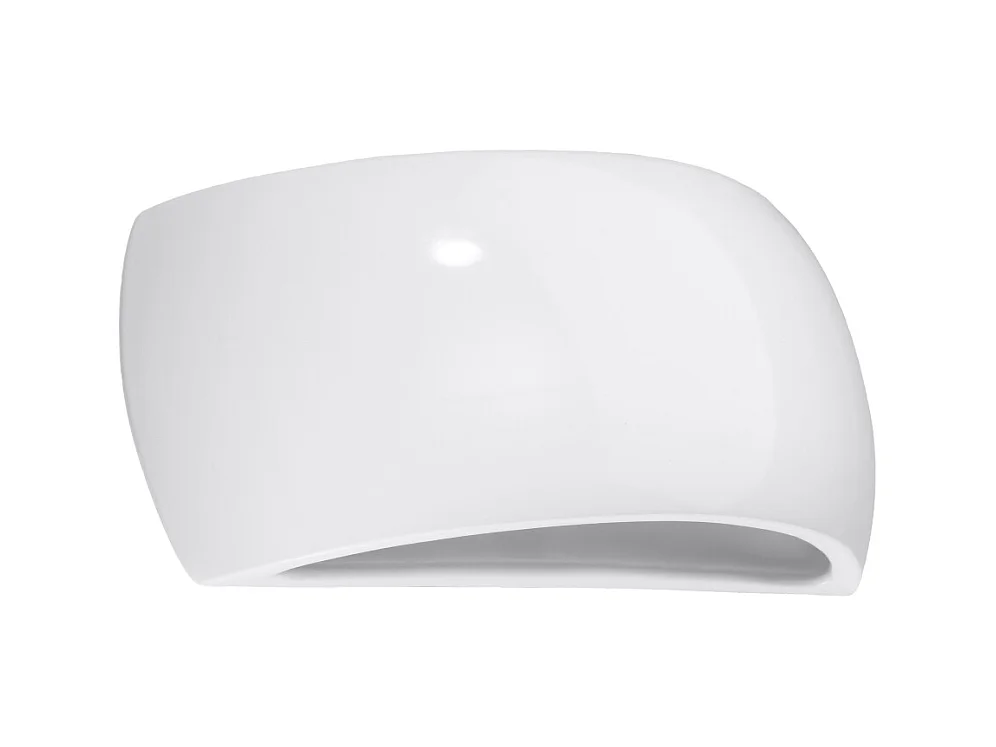 Lampade da parete Torow moderno di ceramica - 1 sorgenti luminose 3000K - L.32 x A.13,5 cm - bianco