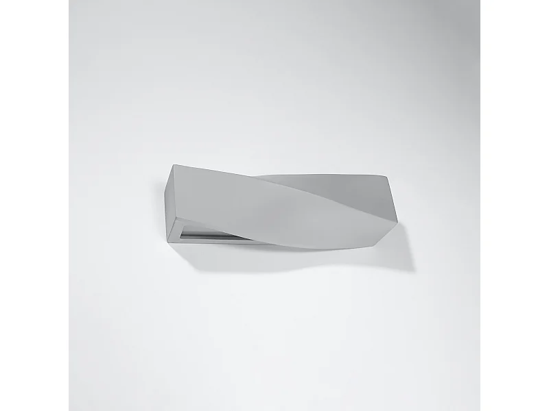 Wandlampen Sigmonix modern van  - 1 lichtbronnen 4000K - L.42 x H.14 cm - grijs
