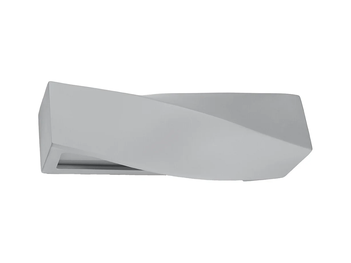 Wandlampen Sigmonix modern van  - 1 lichtbronnen 4000K - L.42 x H.14 cm - grijs