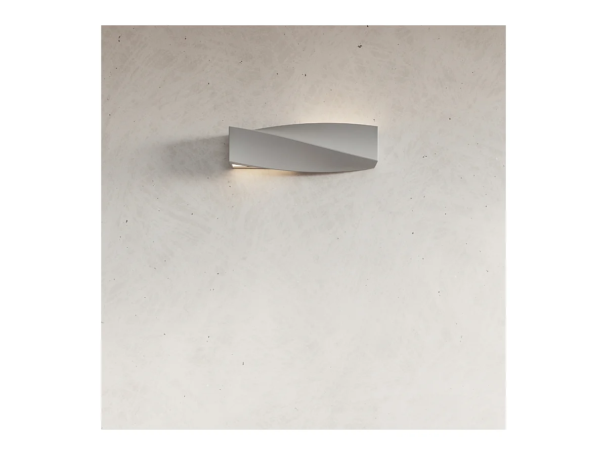 Wandlampen Sigmonix modern van  - 1 lichtbronnen 4000K - L.42 x H.14 cm - grijs