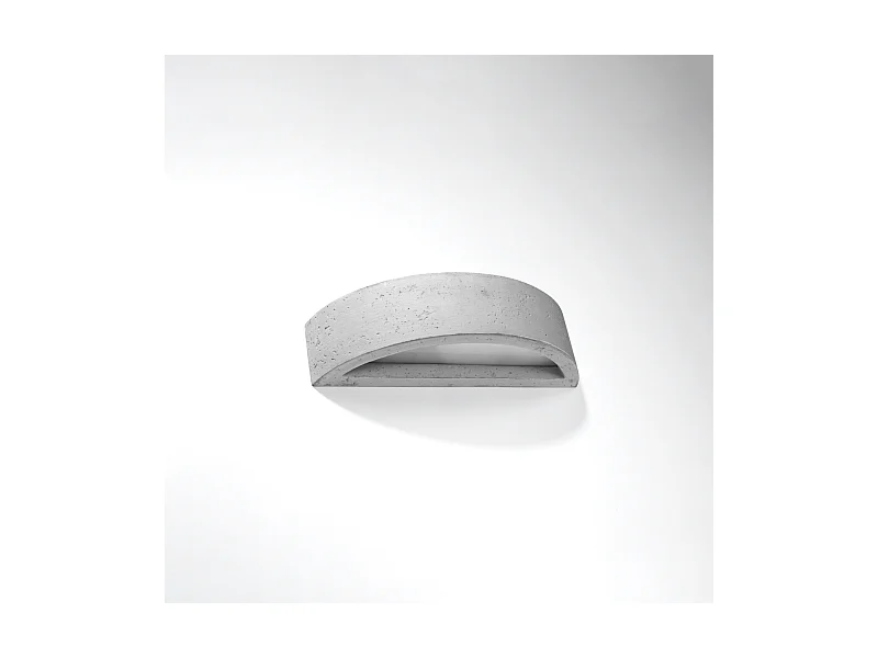 Wandlampen Enumis modern van  - 1 lichtbronnen 4000K - L.40 x H.10 cm - grijs