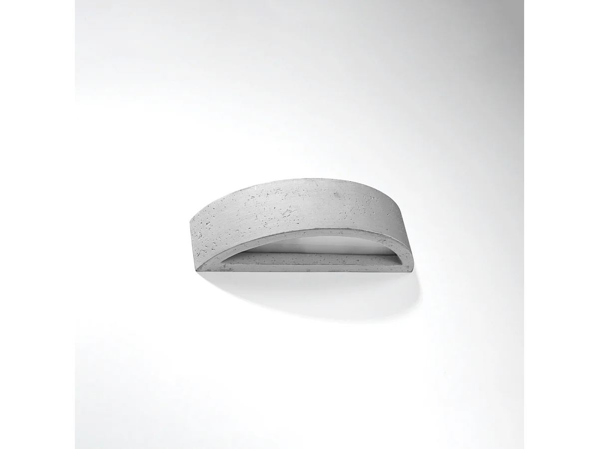 Wandlampen Enumis modern van  - 1 lichtbronnen 4000K - L.40 x H.10 cm - grijs