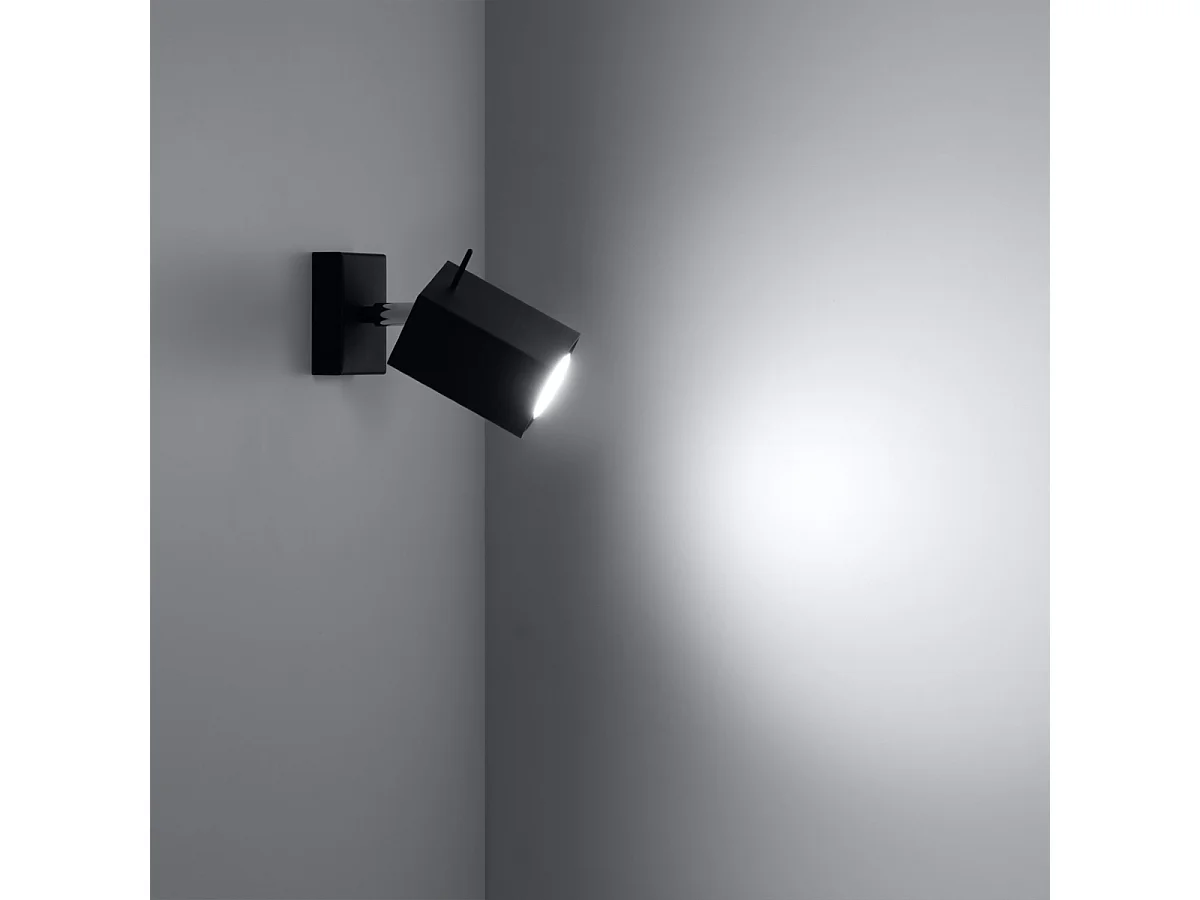 Wandlampen Briow modern aus  Stahl - 1 lichtquellen 3000K - L.8 x H. cm - Schwarz