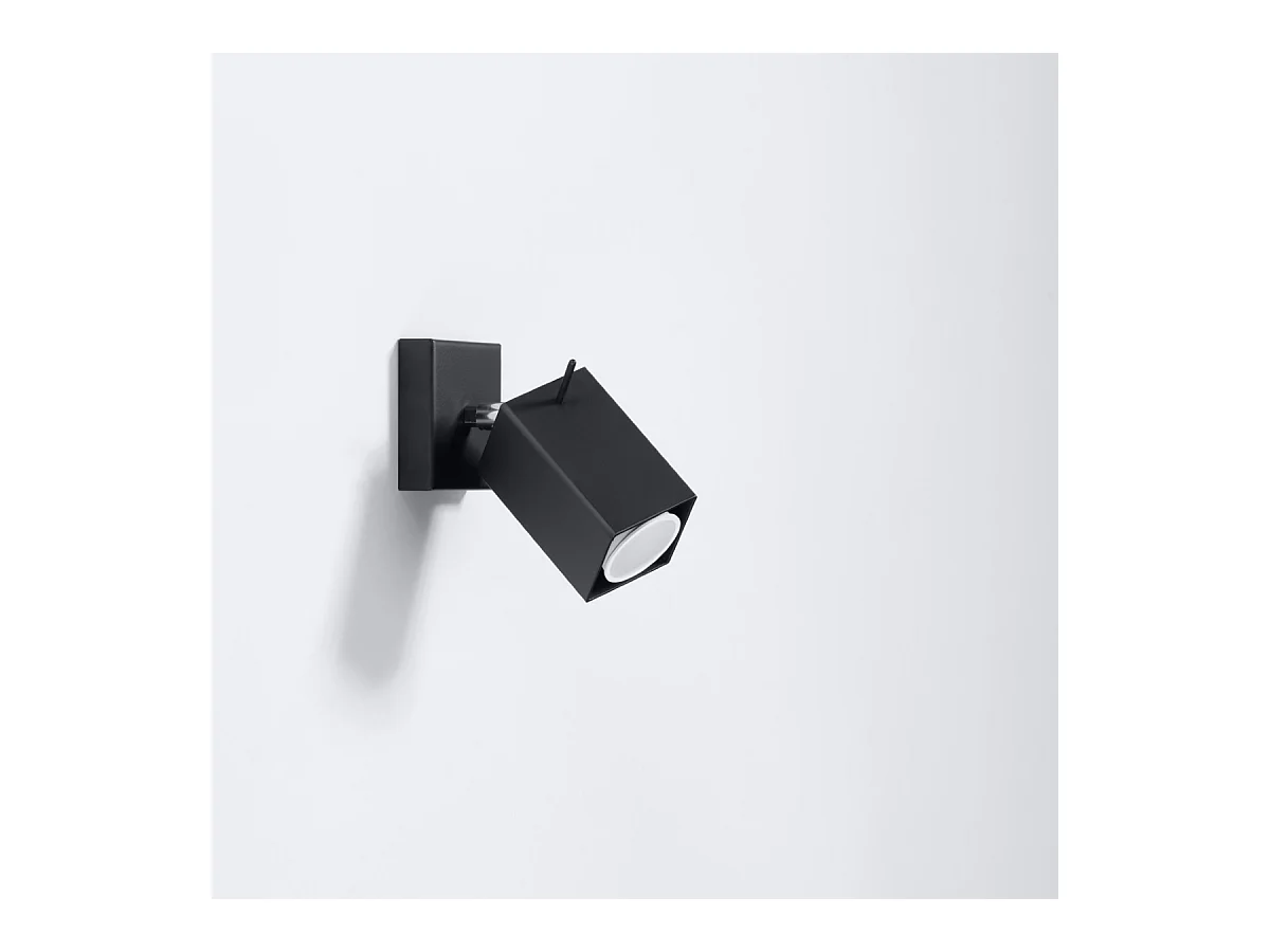 Wandlampen Briow modern aus  Stahl - 1 lichtquellen 3000K - L.8 x H. cm - Schwarz