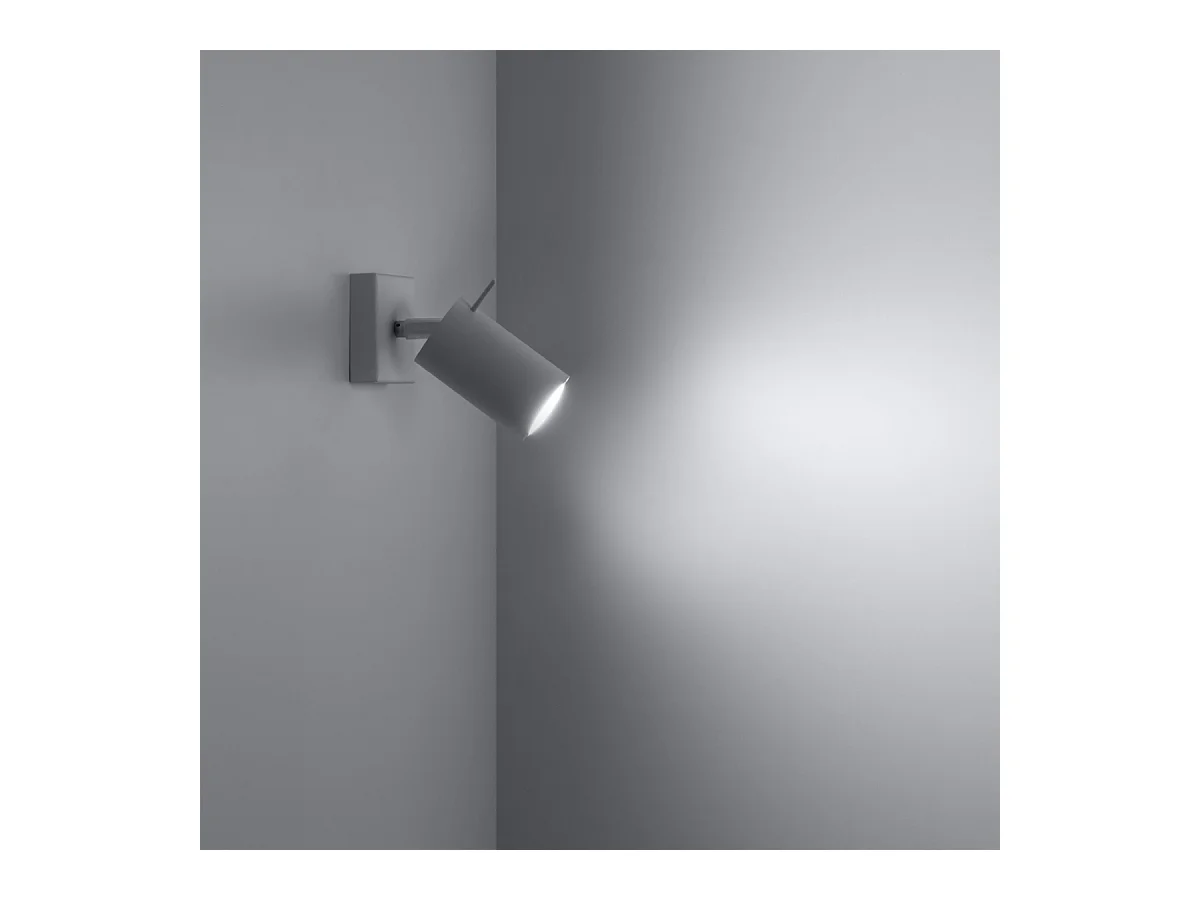 Wandlampen Briix modern van  - 1 lichtbronnen 4000K - L.8 x H.16 cm - wit