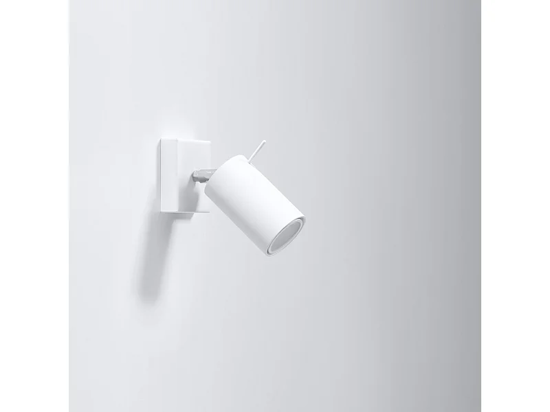 Appliques Briix moderne en acier - 1 sources lumineuses 4000K - L.8 x H.16 cm - blanc