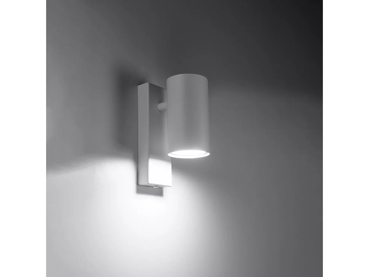 Appliques Nutiq moderne en acier - 1 sources lumineuses 3000K - L.6 x H.15 cm - blanc