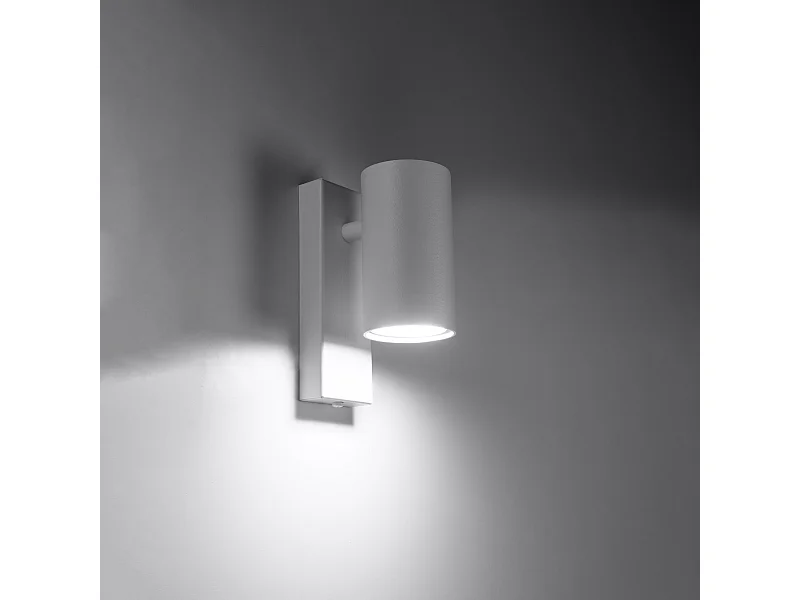 Wandlampen Nutiq modern van  - 1 lichtbronnen 3000K - L.6 x H.15 cm - wit