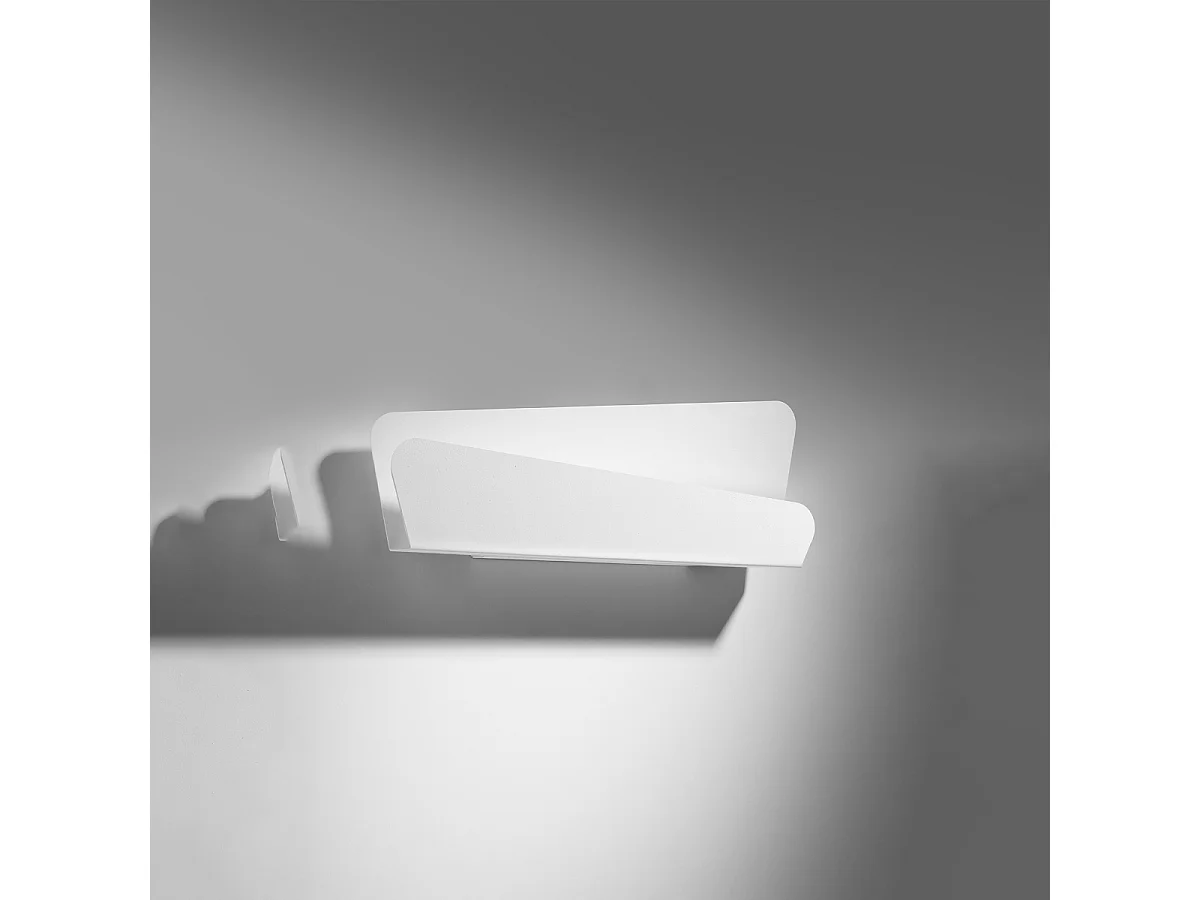 Appliques Lumivea moderne en acier - 2 sources lumineuses 3000K - L.40 x H.15 cm - blanc