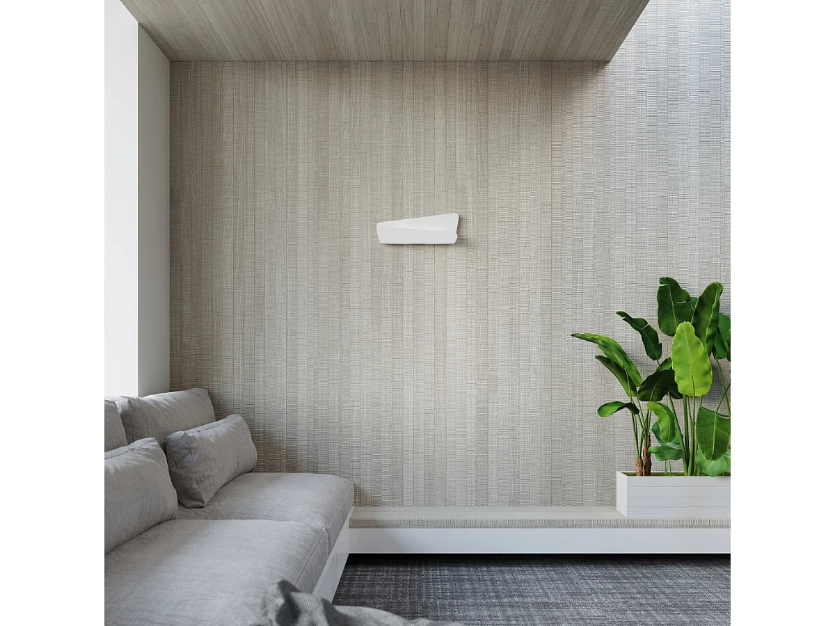 Appliques Lumivea moderne en acier - 2 sources lumineuses 3000K - L.40 x H.15 cm - blanc