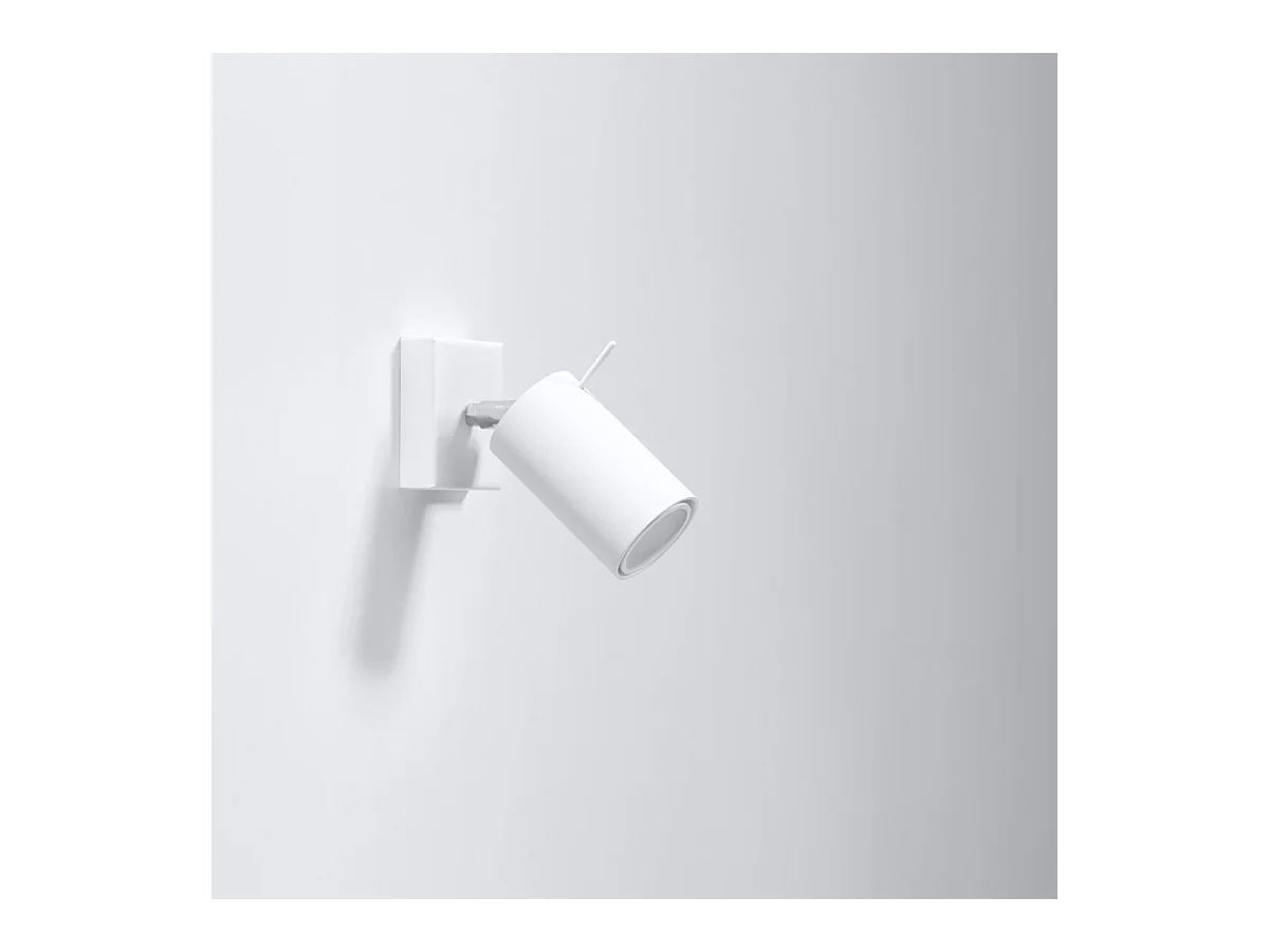 Wandlampen Briix modern van  - 1 lichtbronnen 3000K - L.8 x H.16 cm - wit