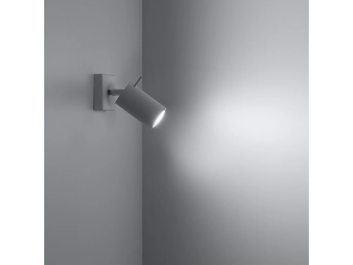 Appliques Briix moderne en acier - 1 sources lumineuses 3000K - L.8 x H.16 cm - blanc