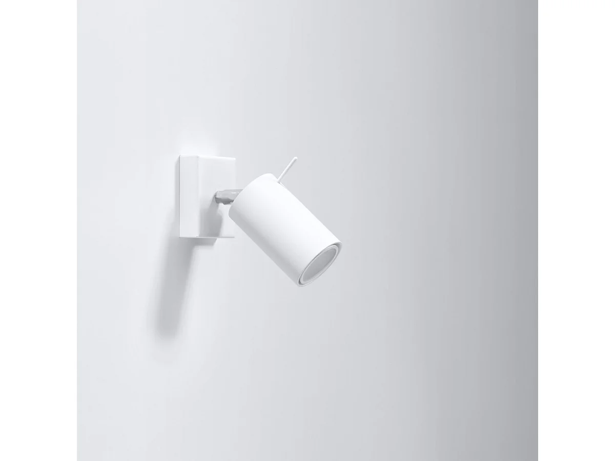 Appliques Briix moderne en acier - 1 sources lumineuses 3000K - L.8 x H.16 cm - blanc