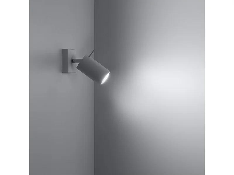 Appliques Briix moderne en acier - 1 sources lumineuses 3000K - L.8 x H.16 cm - blanc