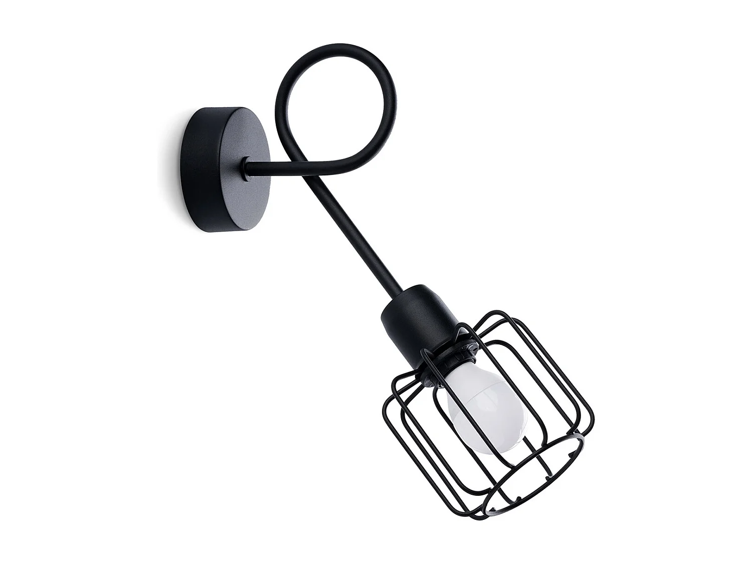 Appliques Celubi moderne en acier - 1 sources lumineuses 3000K - L.15 x H.30 cm - noir