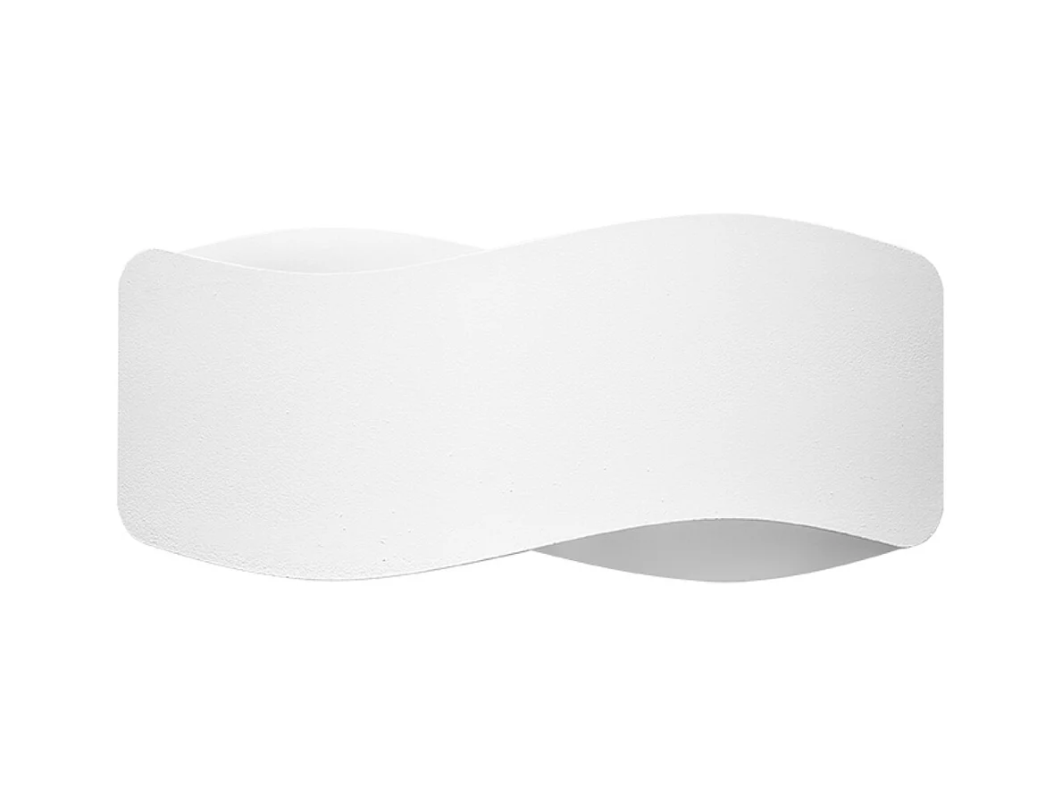 Wandlampen Zanila modern aus  Stahl - 1 lichtquellen 4000K - L.30 x H. cm - Weiß