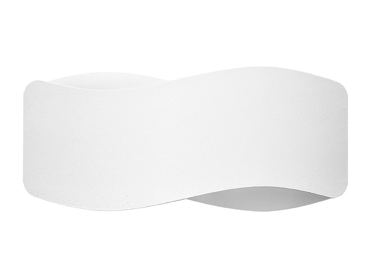 Appliques Zanila moderne en acier - 1 sources lumineuses 4000K - L.30 x H.13 cm - blanc
