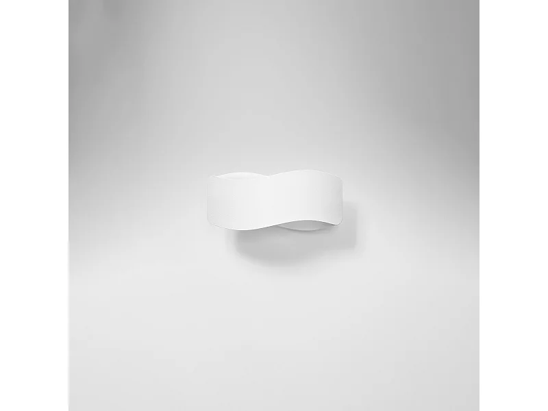 Appliques Zanila moderne en acier - 1 sources lumineuses 4000K - L.30 x H.13 cm - blanc