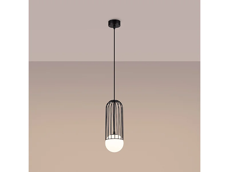 Applique Zynex moderne en acier - 1 sources lumineuses 3000K - L.12 x H.115 cm - noir