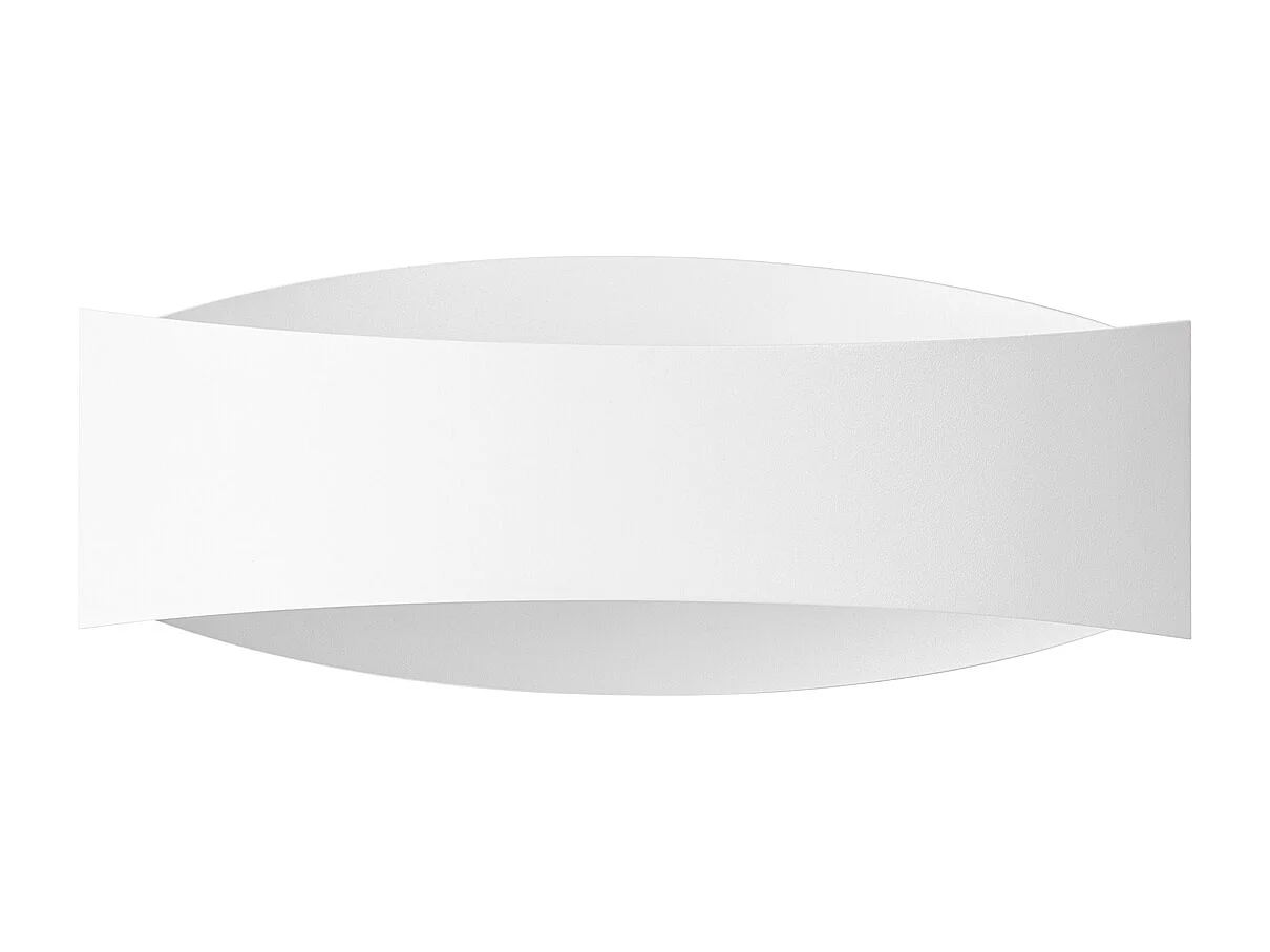 Appliques Litim moderne en acier - 1 sources lumineuses 3000K - L.12 x H.12 cm - blanc