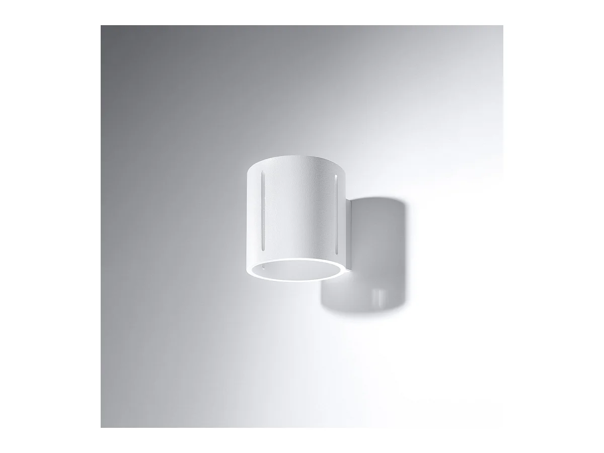 Wandlampen Brich modern van  - 1 lichtbronnen 3000K - L.10 x H.10 cm - wit