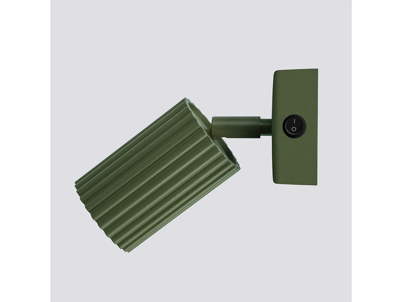 Applique Gloow minimaliste en aluminium - 1 sources lumineuses 3000K - L.8 x H.16 cm - vert olive