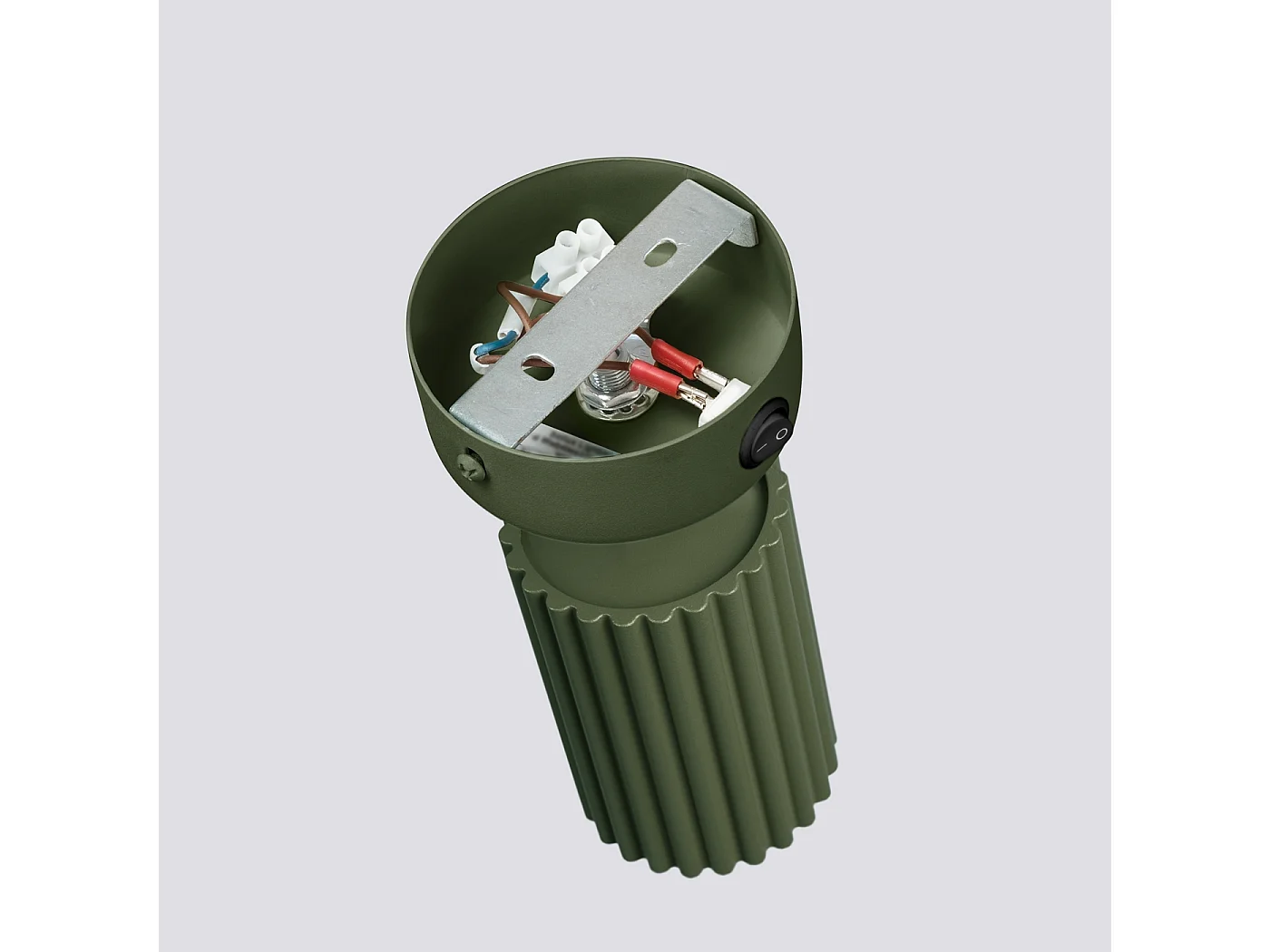 Applique Gloow minimaliste en aluminium - 1 sources lumineuses 3000K - L.8 x H.16 cm - vert olive