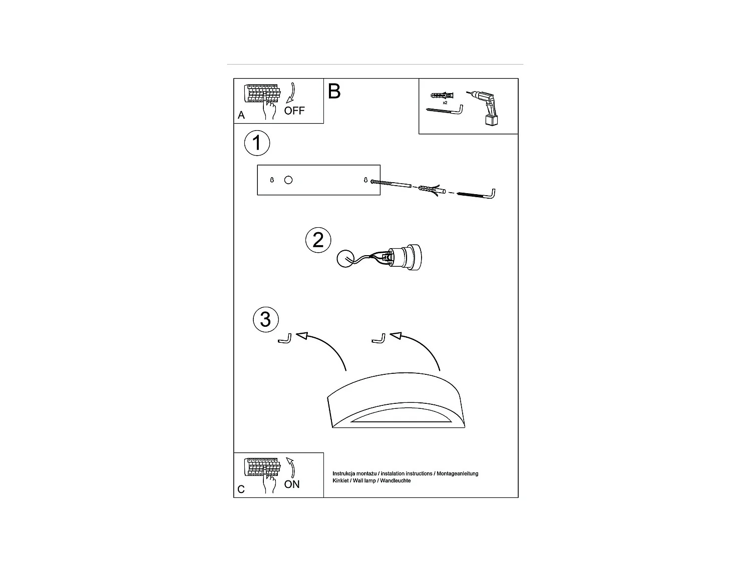 Lampade da parete Gloim moderno di ceramica - 1 sorgenti luminose 3000K - L.30 x A.15 cm - bianco